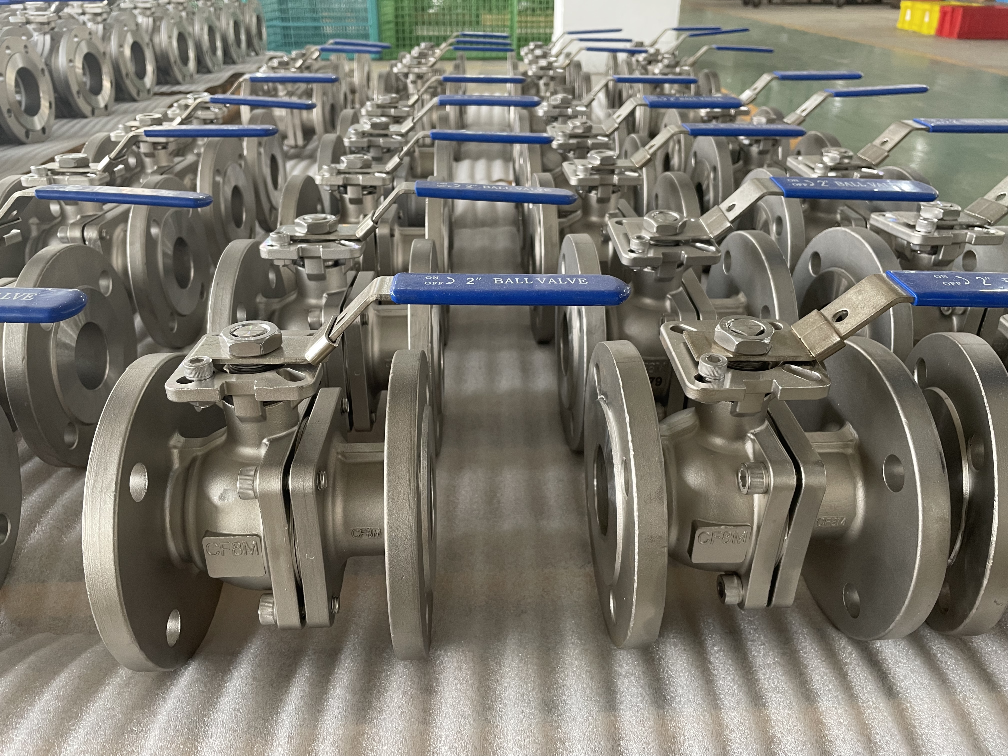 High platform 2inch stainless steel CF8M flanged Floating ball valve