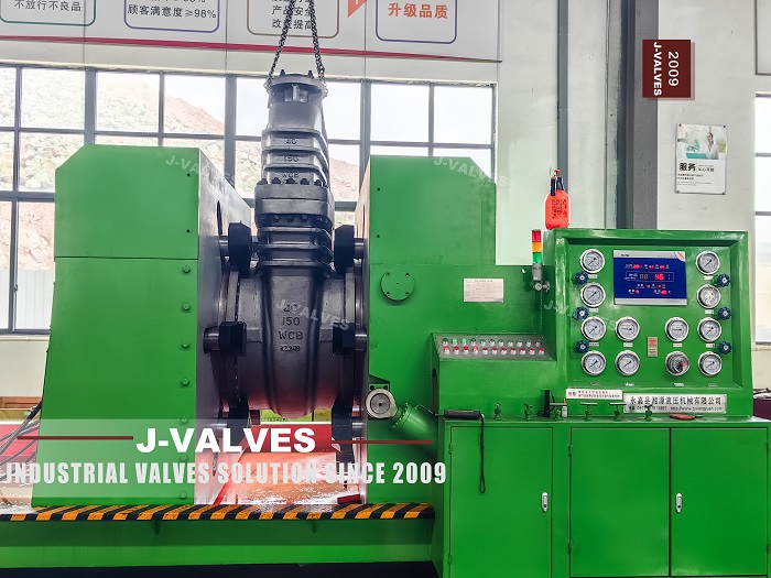 Gate valve pressure test