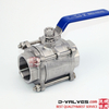 Stainless Steel 3PC SCREWED BALL VALVE