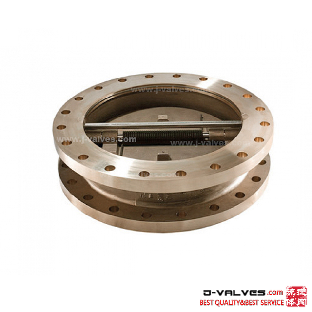 Bronze C95800 Wafer Type Double Flanged Double Disc Check Valve