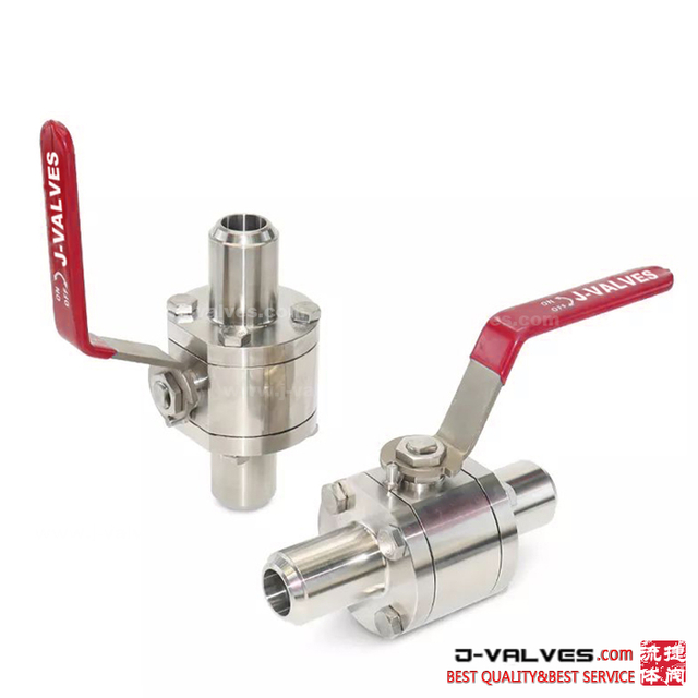 Forged Stainless Steel 3PC Extended Butt Welded Ball Valve