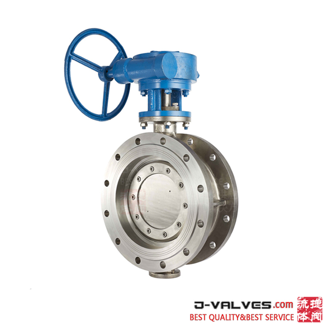 Stainless Steel SS A351 CF8M Flanged RF Butterfly Valve with Turbine box