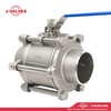 Quality Industrial Valve Product Made in China J-Valves Butt Weld End Stainless Steel 316 1000wog 3PC High Pressure Ball Valve