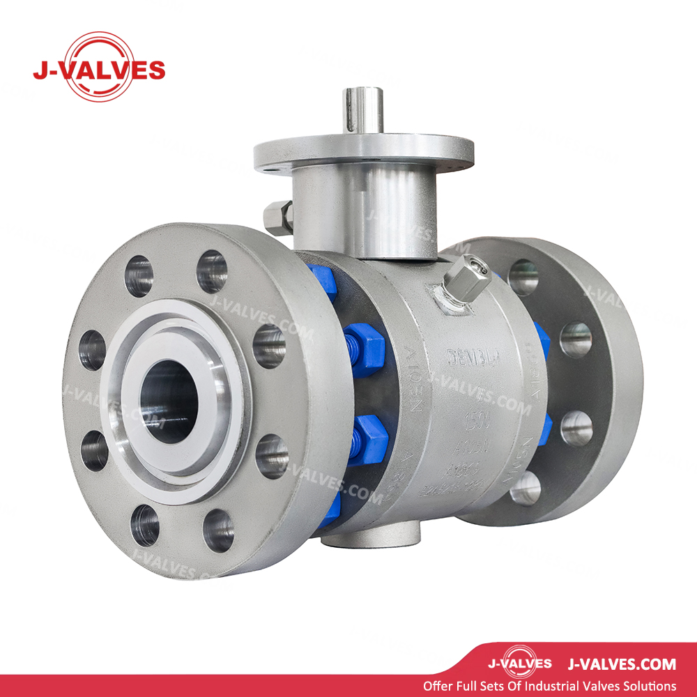 J-Valves China1500lb 2inch Forged Carbon Steel A105n Trunnion Mounted 3PC Flange End Ball Valve with Long Stem