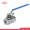 Quality Industrial Valve Product Made in China J-Valves 1/2'' 1000PSI Duplex Stainless Steel F51 Threaded End 3PC Ball Valve