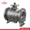 China-Made J-Valves 12 inch ANSI Class 300 Stainless Steel CF8/CF8M Bolted Bonnet With Top Flange Short Stem Flange End Gear/Electric/Pneumatic Operation 2PC Trunnion Mounted Ball Valve