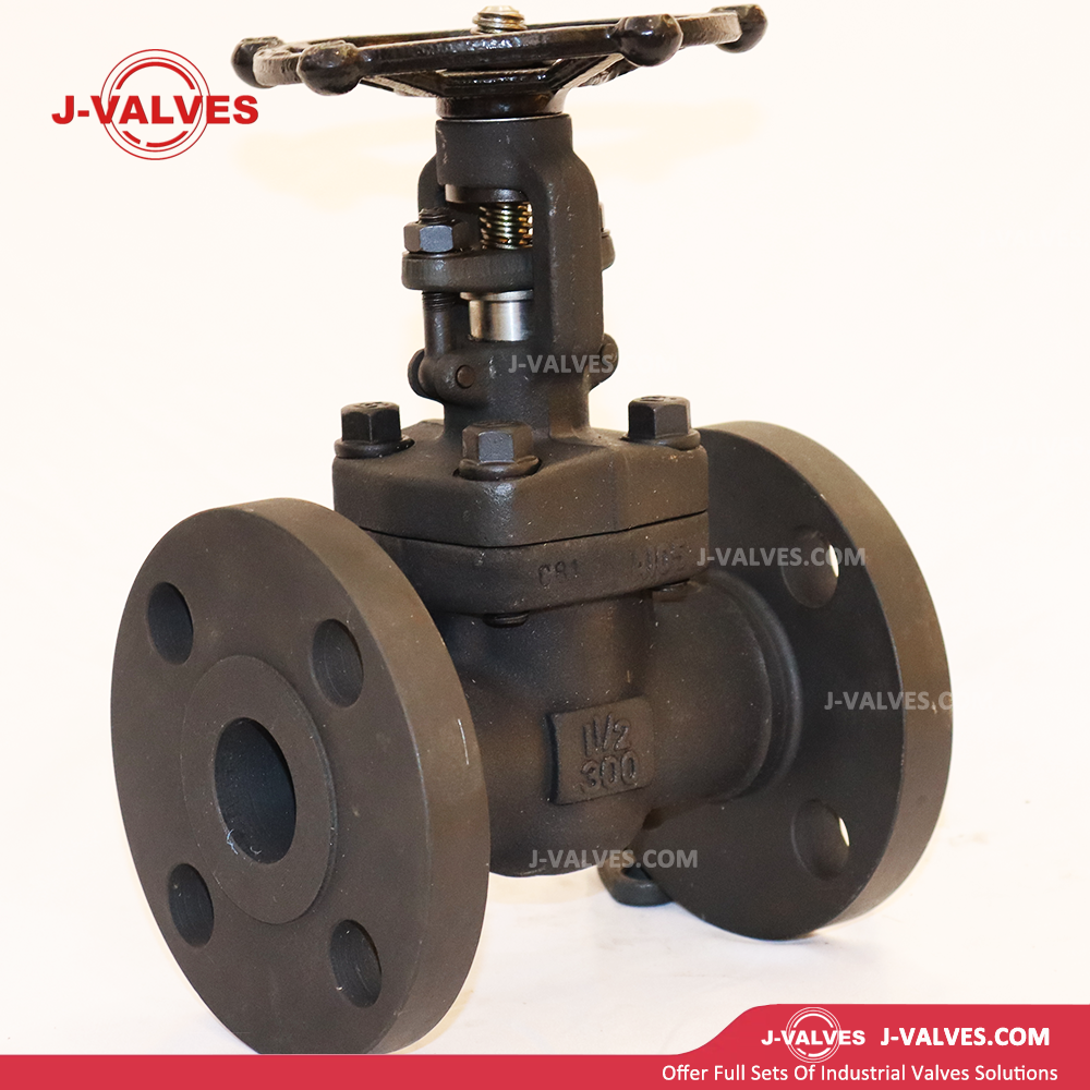 J-Valves China 300lb Forged Steel A105n/F304/F316 Welded Flange Rising Stem Globe Valve