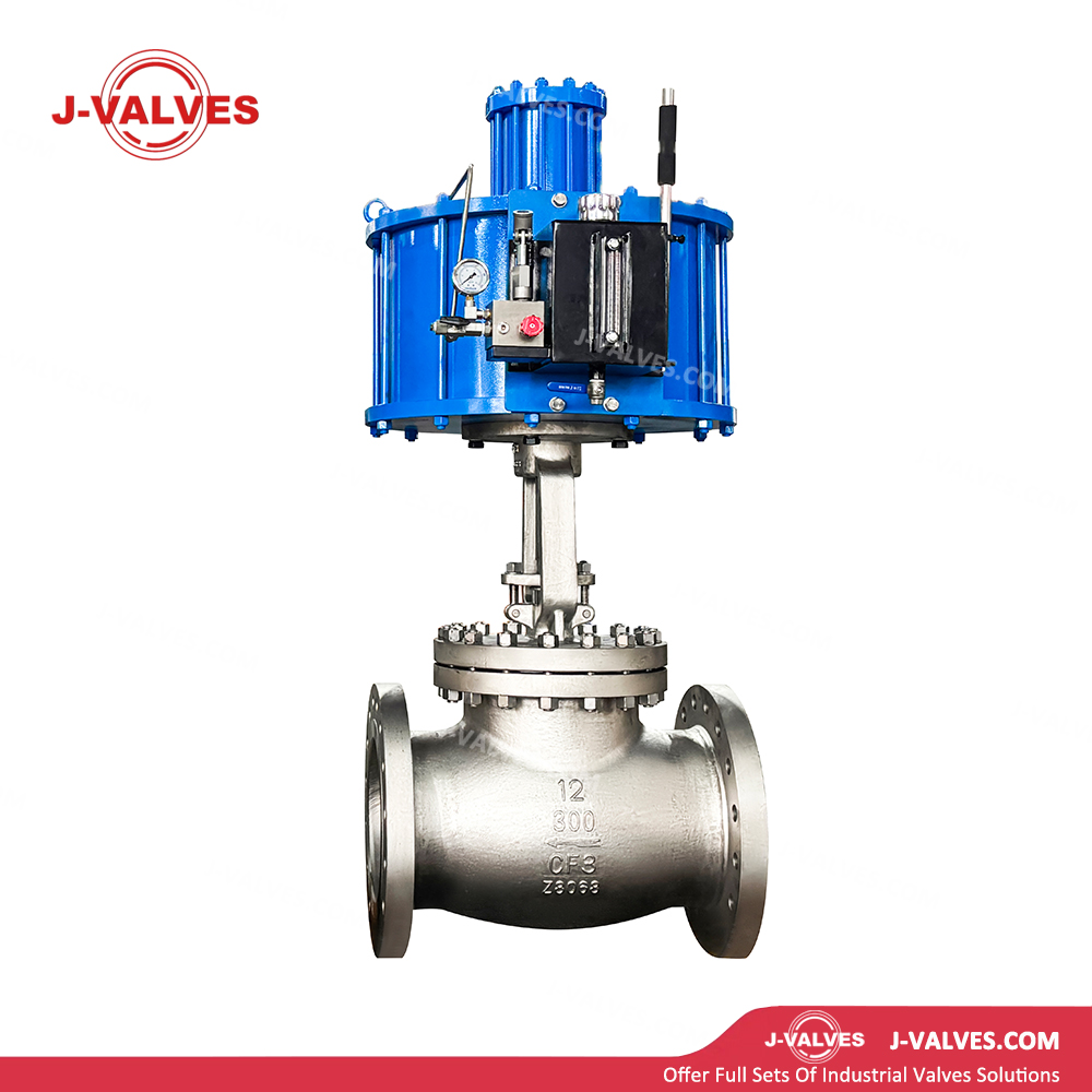 12"300LB CF3 Pneumatic Actuator Globe Valve