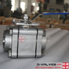 3PC 3000psi Threaded Forged Steel Ball Valve with ISO5211 Mounting