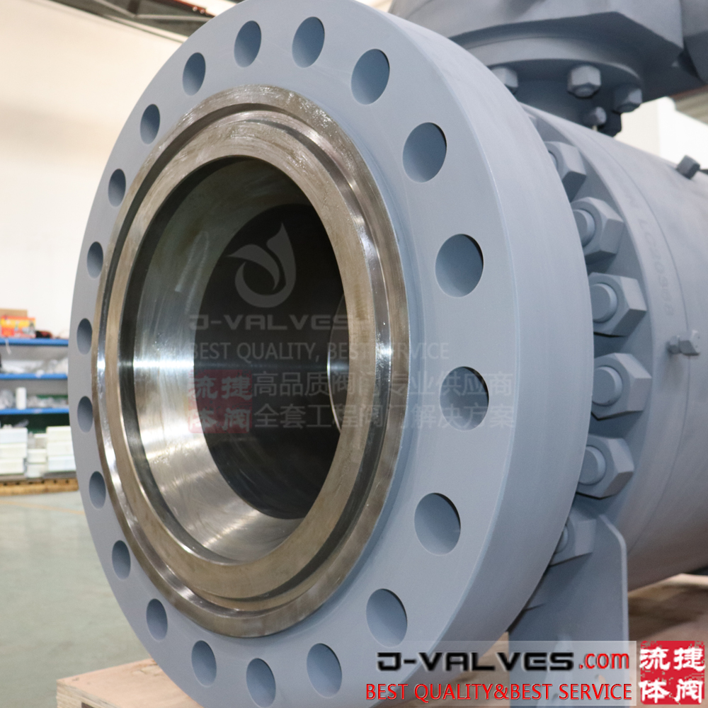 API6D Big Size Forged Steel Reduce Bore Trunnion Mounted Ball Valve