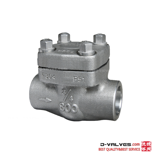 3/4inch Forged Stainless Steel F304 Socket Welded Swing Check Valve