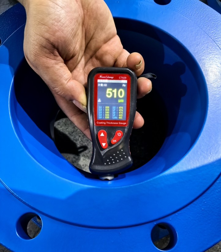 FBE Spray Coating thickness test