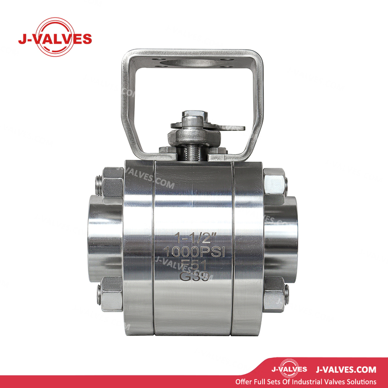 Quality Industrial Valve Product Made in China J-Valves 1000PSI Duplex Stainless Steel F51 Threaded End 3PC Ball Valve with Platform