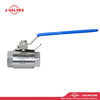 Quality Industrial Valve Product Made in China J-Valves 1/2'' 1000PSI Duplex Stainless Steel F51 Threaded End 3PC Ball Valve
