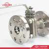 J-Valves China 2PC Flange End Stainless Steel CF8/CF8m/CF3/CF3m Reduce Bore Floating Ball Valve
