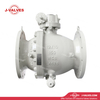 ASME B16.34 WCB Carbon Steel 2PC Flanged Trunnion Mounted Ball Valve with Double Vent Needle Valves