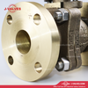 J-Valves China 150lb Precision Casting Bronze C95800 ANSI Floating Flange End Manual 2PC Ball Valve