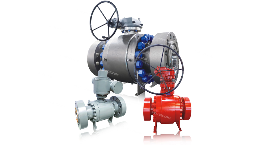 Metal-sealed high-temperature ball valve
