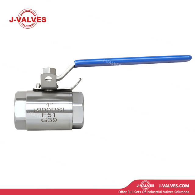 Quality Industrial Valve Product Made in China J-Valves 1'' 1000PSI Duplex Stainless Steel F51 Threaded End 3PC Ball Valve