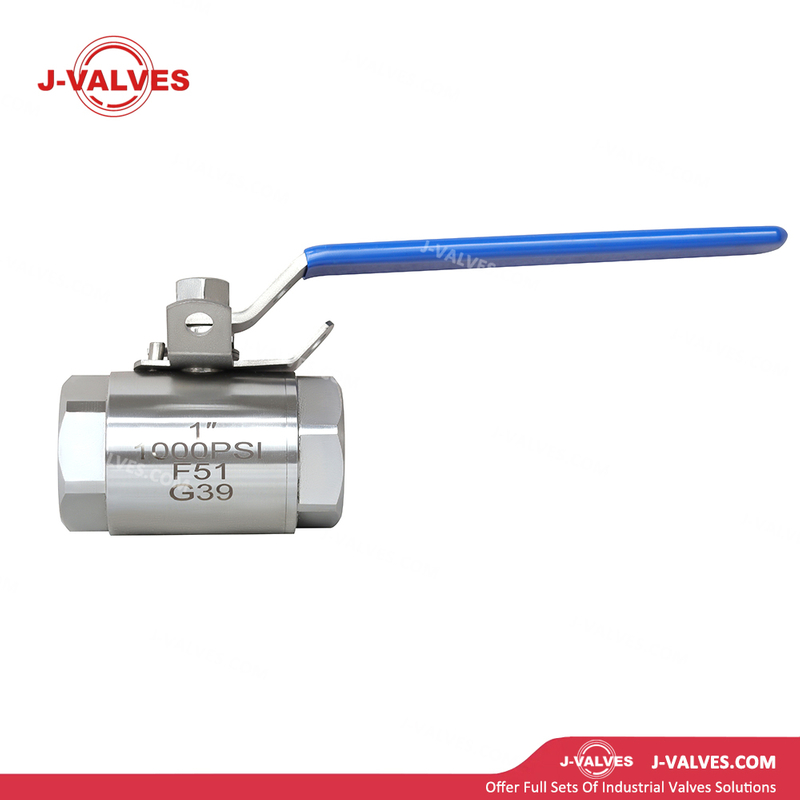 Quality Industrial Valve Product Made in China J-Valves 1'' 1000PSI Duplex Stainless Steel F51 Threaded End 3PC Ball Valve