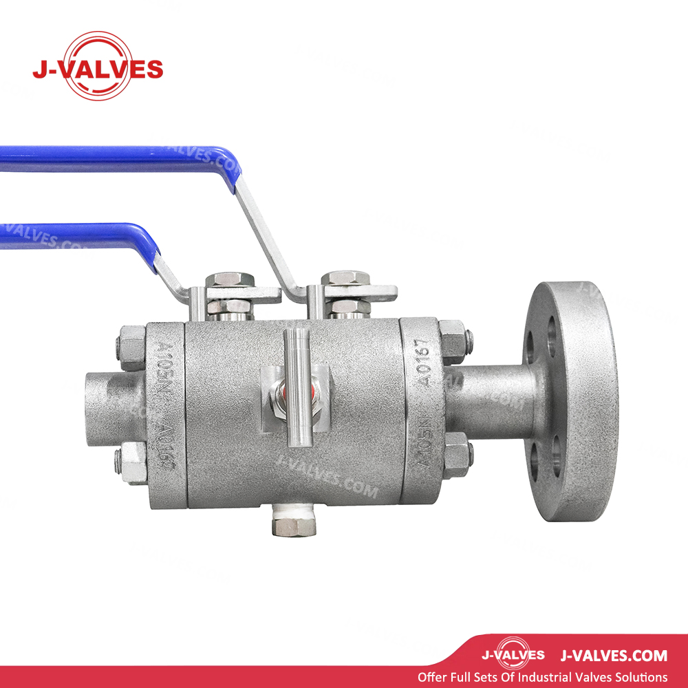 Quality Industrial Valve Product Made in China J-Valves 3/4′′*1/2′′ 900LB RTJ&Thread Carbon Steel DBB Ball Valve