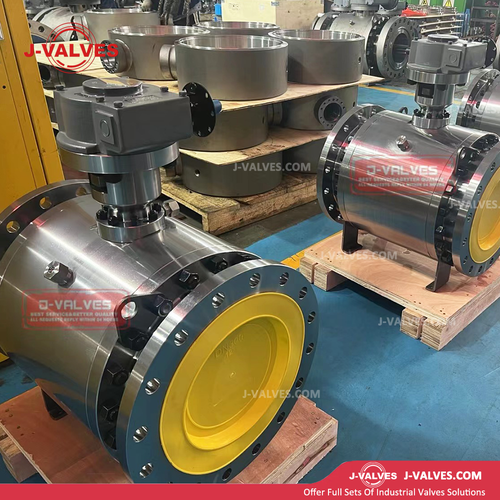 High-performance Industrial Valves J-Valves Forged/Stainless Steel Worm Gear/Pneumatic Actuator/Electric Actuator Fire Safe 3PC Flange Trunnion Mounted Ball Valves