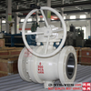  API6D Cast Steel Trunnion Ball Valve With Gear Operation