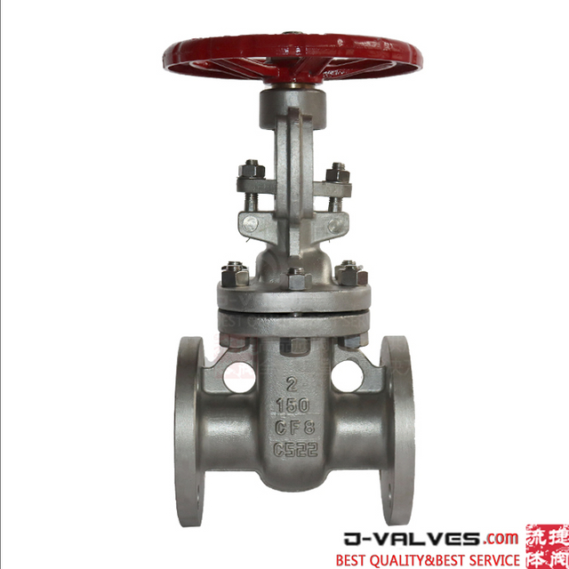 2inch 150lb A351 CF8 stainless steel flange gate valve