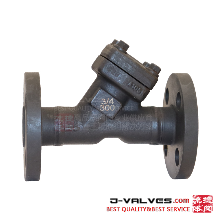 Long Pattern Forged A105 Flange RF Y Type Check Valve 300LB