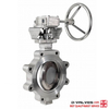 Stainless Steel CF8M Lug Type Metal Sealed Triple Eccentric Butterfly Valve