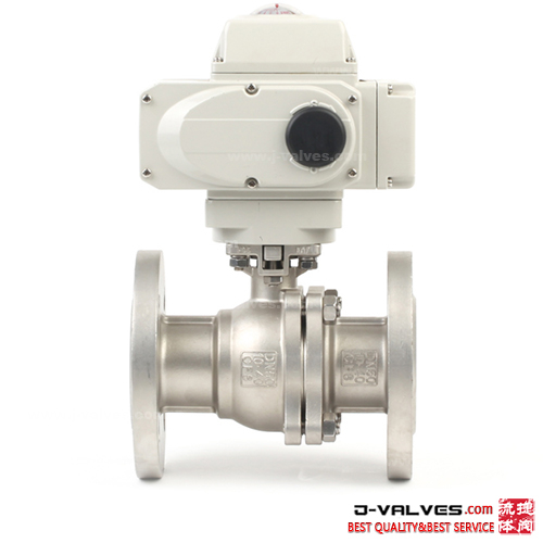 Electric Operated 2-piece Stainless Steel Flanged RF Ball Valve