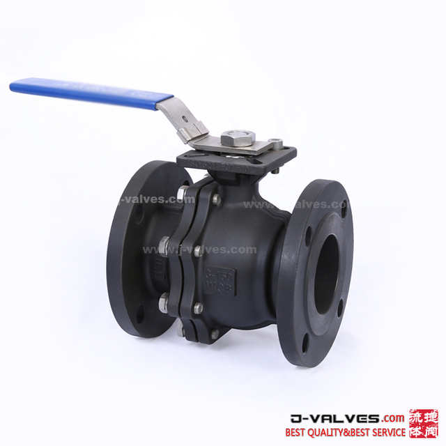 ANSI ISO5211 High Pad Full Bore Flanged Type Cast steel Floating Ball Valve
