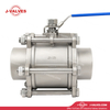 Quality Industrial Valve Product Made in China J-Valves Butt Weld End Stainless Steel 316 1000wog 3PC High Pressure Ball Valve