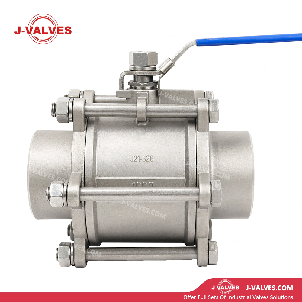 Quality Industrial Valve Product Made in China J-Valves Butt Weld End Stainless Steel 316 1000wog 3PC High Pressure Ball Valve