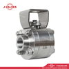 Quality Industrial Valve Product Made in China J-Valves 1000PSI Duplex Stainless Steel F51 Threaded End 3PC Ball Valve with Platform