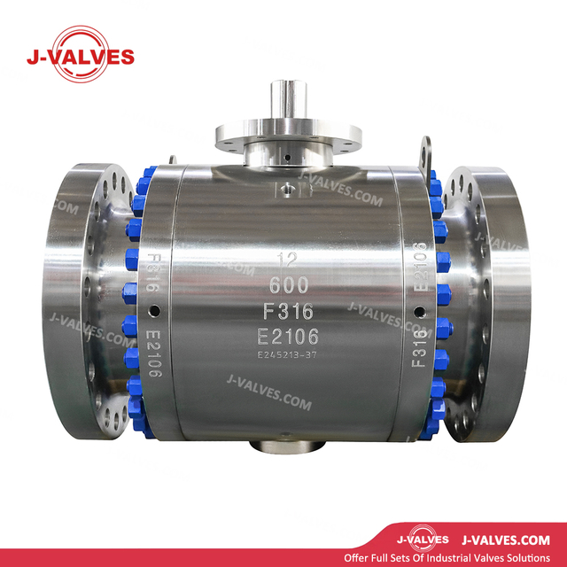 J-Valves China 600lb 12′′ Stainless Steel F316/F304 Trunnion Mounted 3PC Flange Ball Valve