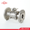 J-Valves Made in China Stainless Steel 304/316 3PC Flange End Direct Mounting Pad 1000wog Ball Valve
