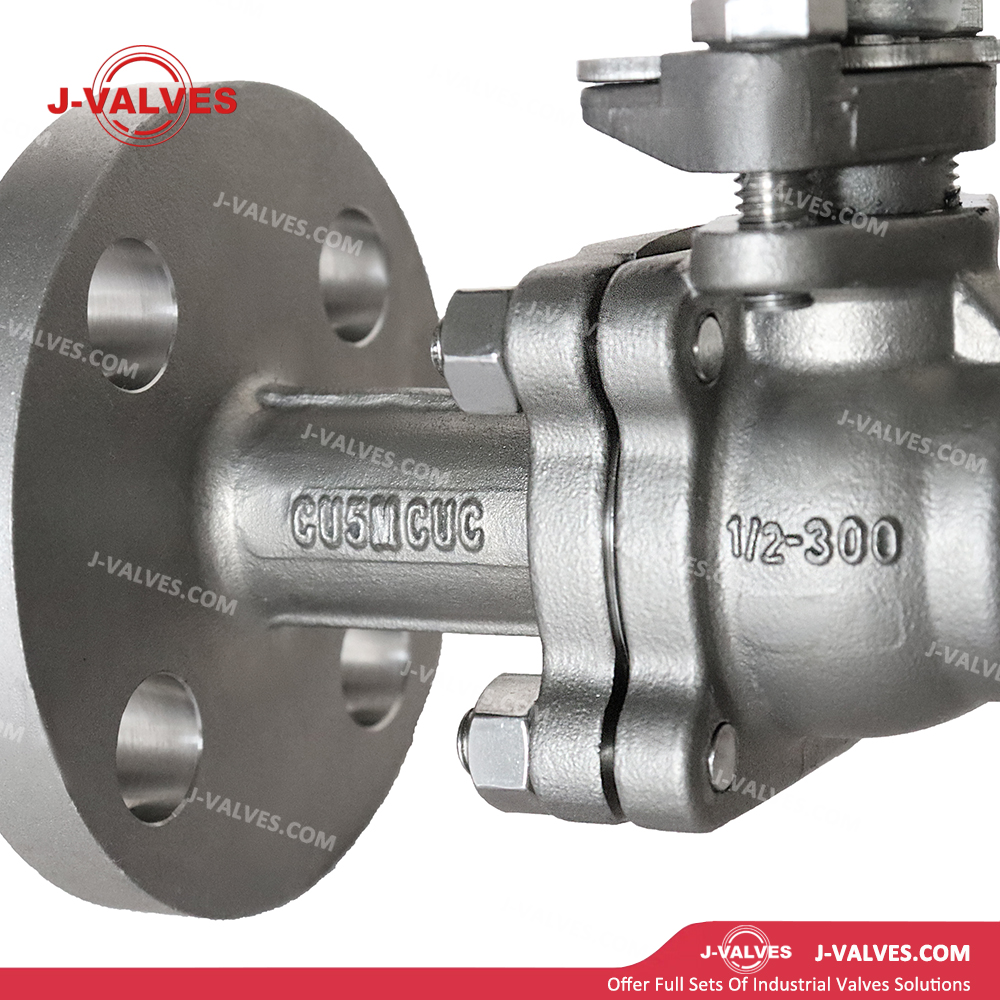 Quality Industrial Valve Product Made in China J-Valves Two Piece High Pressure CU5MCUC Flange End Nickel Alloy Ball Valve For Nuclear Power