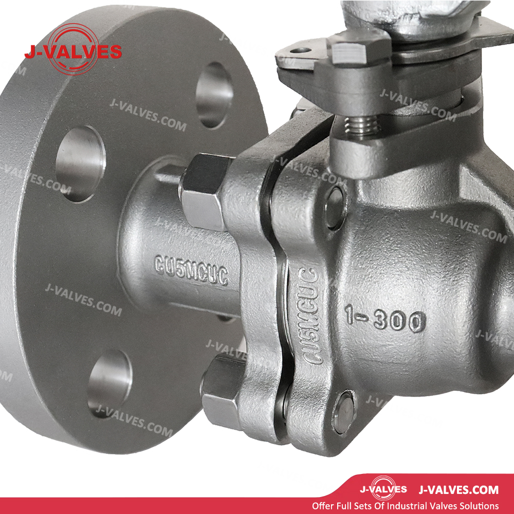 Quality Industrial Valve Product Made in China J-Valves Two Piece High Pressure DN25 CU5MCUC Flange End Nickel Alloy Ball Valve For Nuclear Power