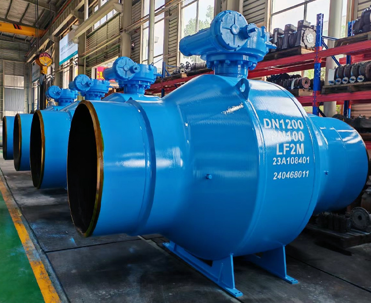 Fully welded ball valve