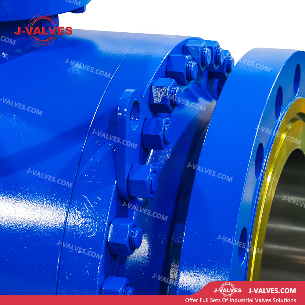 DN400 PN63 Low Alloy Steel Trunnion Mounted Ball Valve