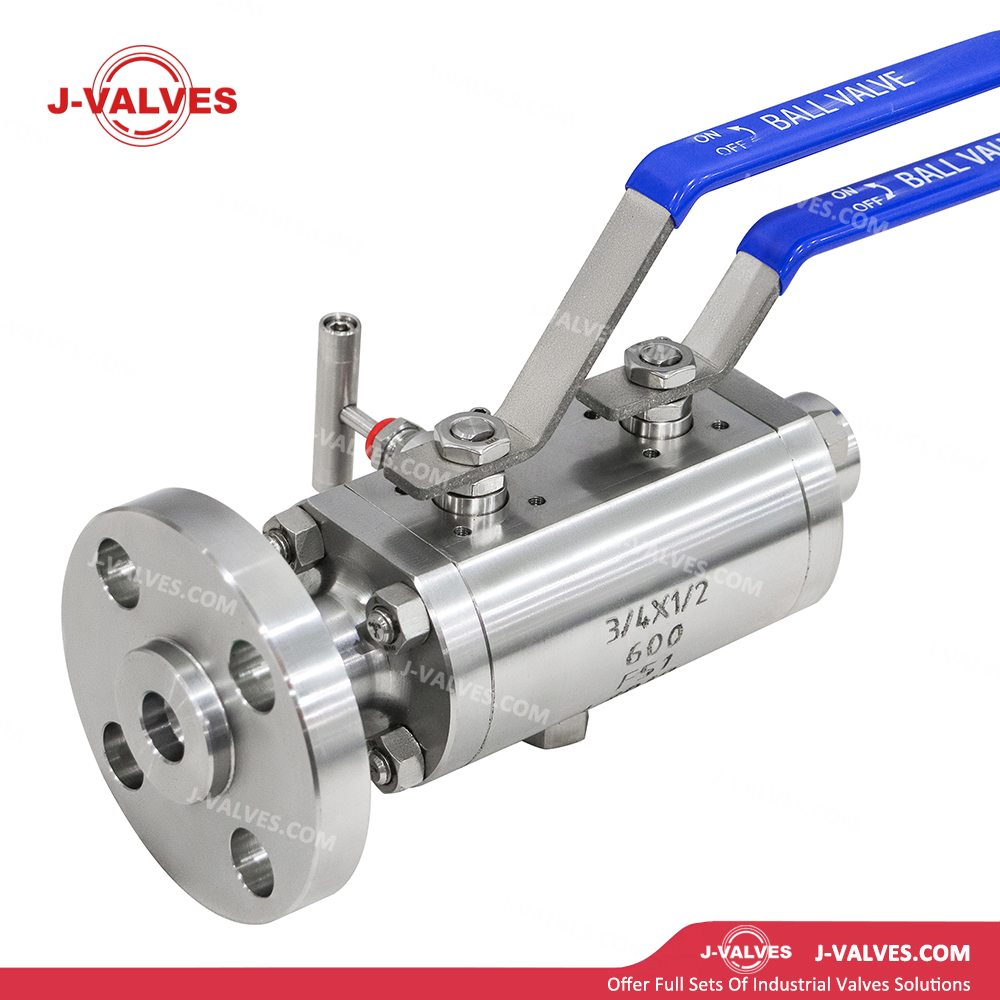 Quality Industrial Valve Product Made in China J-Valves 1/2′′ Flange&Thread Reduce Bore Duplex Stainless Steel F51 DBB Ball Valve