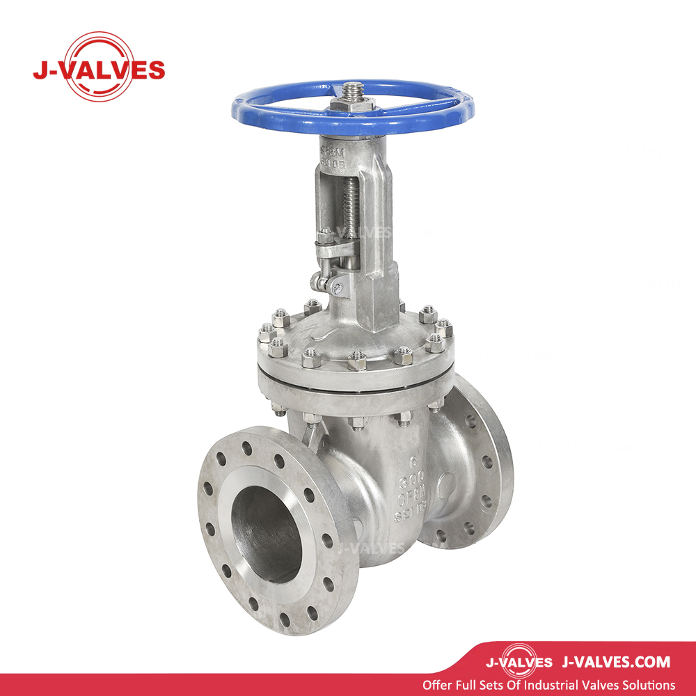 J-Valves China ASME/DIN/JIS 304/316 Flexible Wedge 300lb Flanged Rising Stem Stainless Steel Gate Valve with Handwheel Bevel Gear