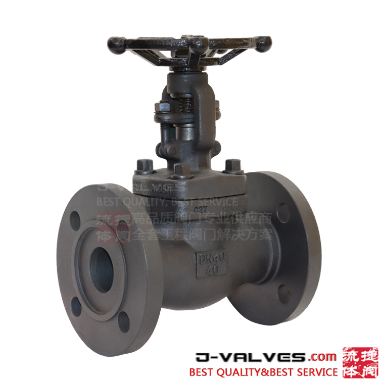 Manual Operated DIN PN40 Integral Forged A105N RF Flange Gate Valve ...