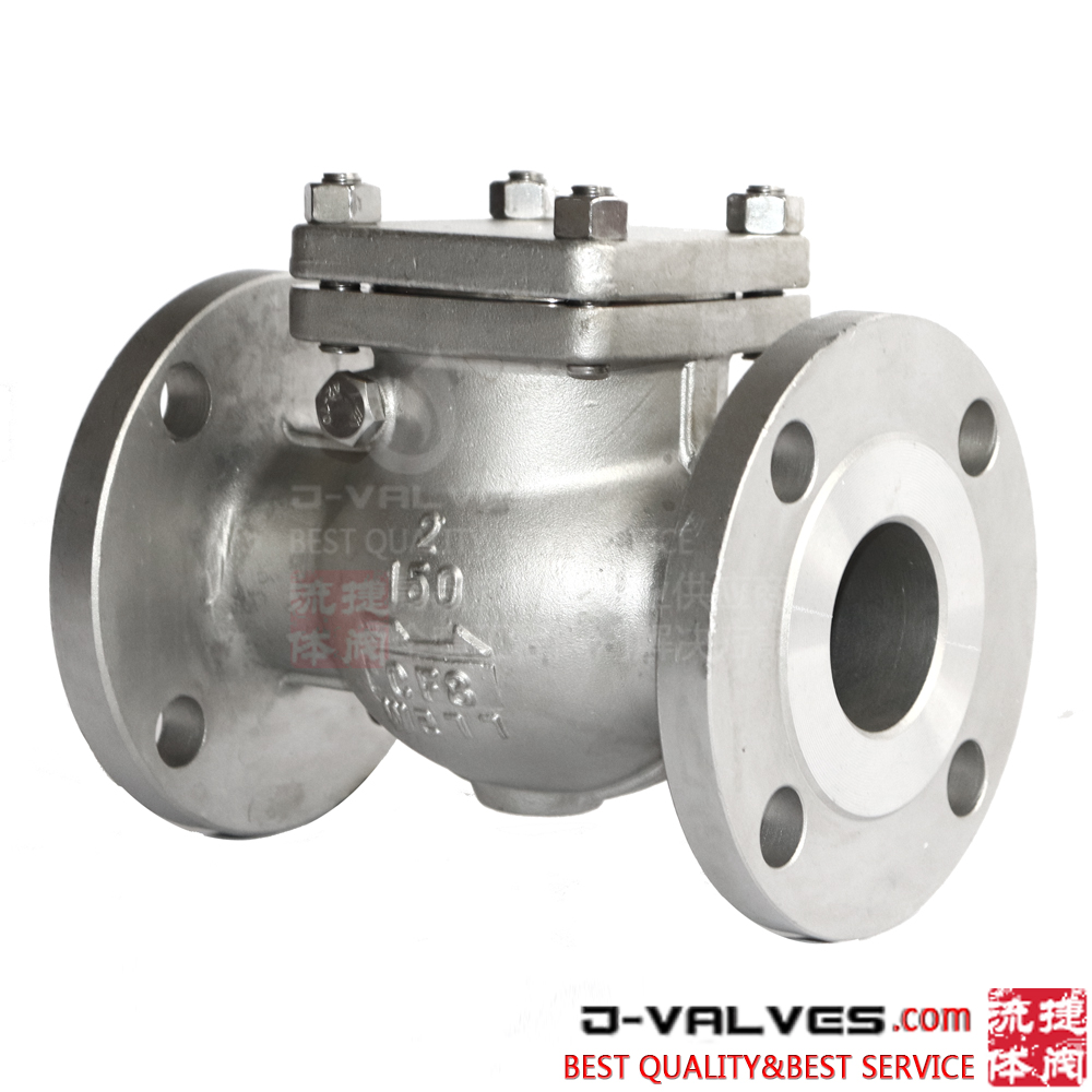 2inch 150LB Stainless Steel A351 CF8 Flange End Swing Check Valve