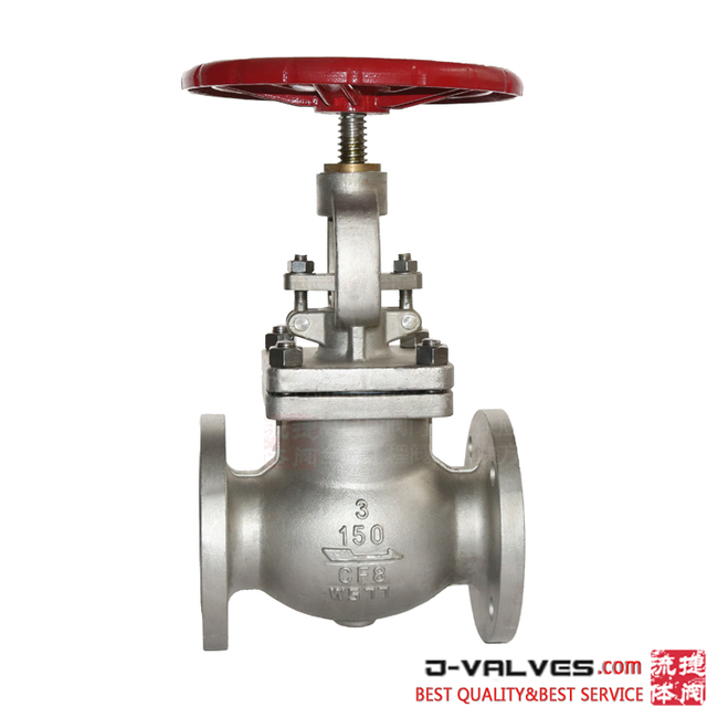 3inch 150lb A351 CF8 stainless steel flange globe valve