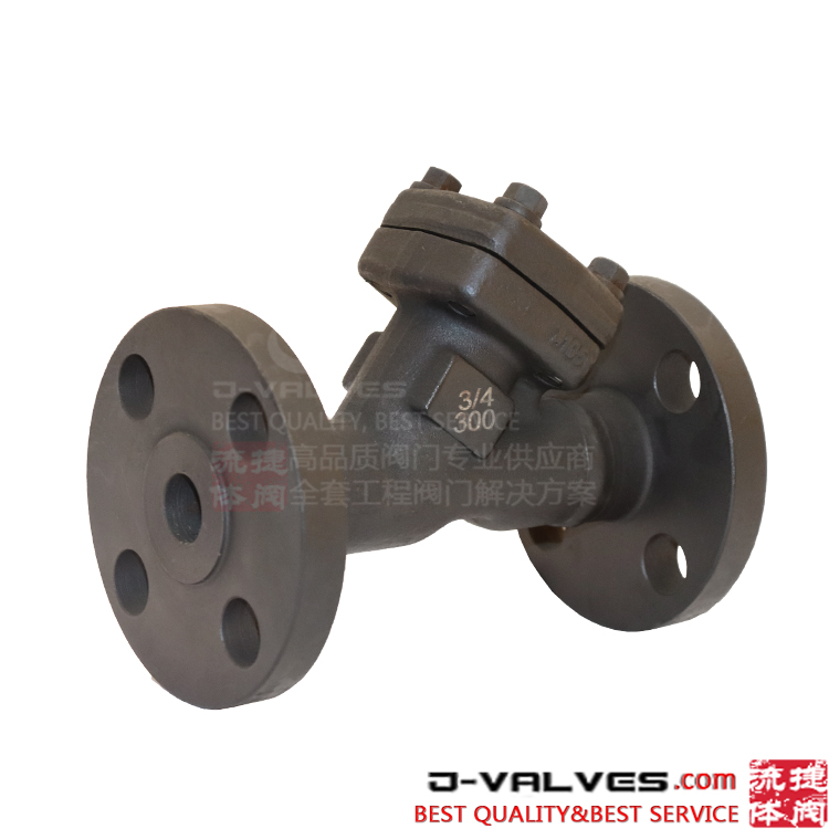 Long Pattern Forged A105 Flange RF Y Type Check Valve 300LB