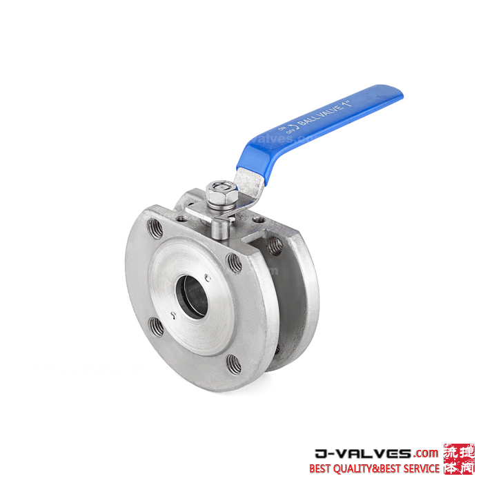 ANSI DIN JIS GOST Stainless Steel Wafer Type flanged Ball Valves Wtih Lever