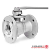 1PC Reduced Bore Flanged Type Stainless Steel Floating Ball Valve