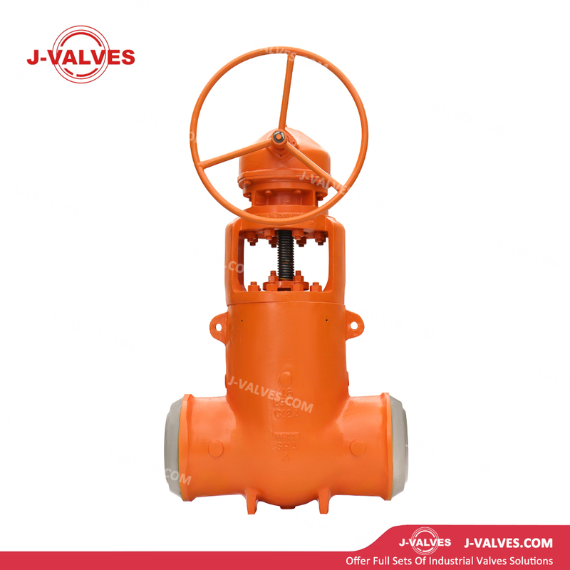 China-Made J-Valves C12A 2500LB Pressure-Sealing 16 inch Gearbox Operation Butt Weld Connection Gate Valve